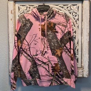 Women’s Mossy Oak Pink Camo Hoodie Size Medium!